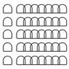 Trimming Shop Heavy-Duty Welded Metal D Ring Fasteners, Durable Buckles