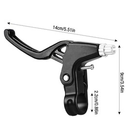 MOPOIN Brake Lever, Brake Lever, Children's Bicycle, Bicycle Brake Handle, Aluminium Alloy for Most Bikes, Black