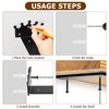4 Pcs Heavy Duty Floating Shelf Brackets for Shelves L