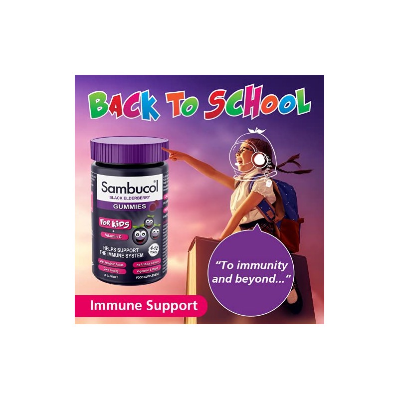 SAMBUCOL KIDS GUMMIES 30'S, 30 Count (Pack of 1)