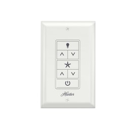 Hunter Universal Fan-Light Wall Control (Receiver Not Included), 99815, White