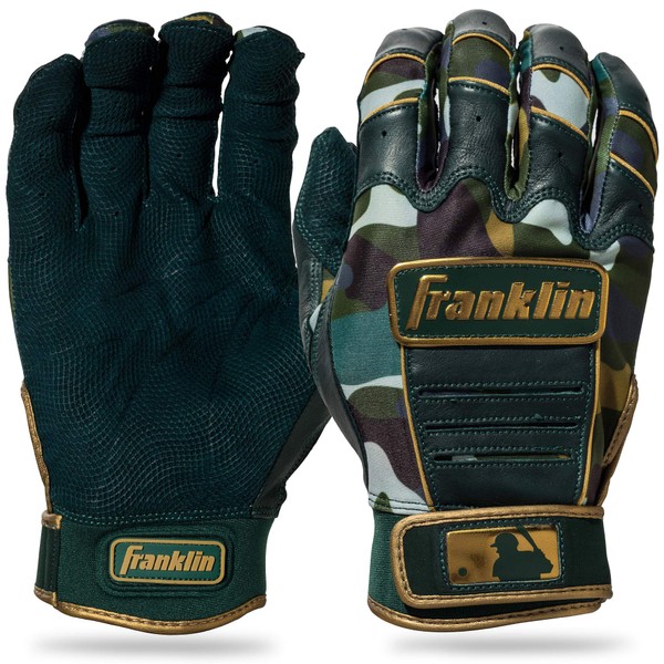 Franklin Sports CFX Pro Memorial Day Batting Gloves - Adult Large, Camo Green