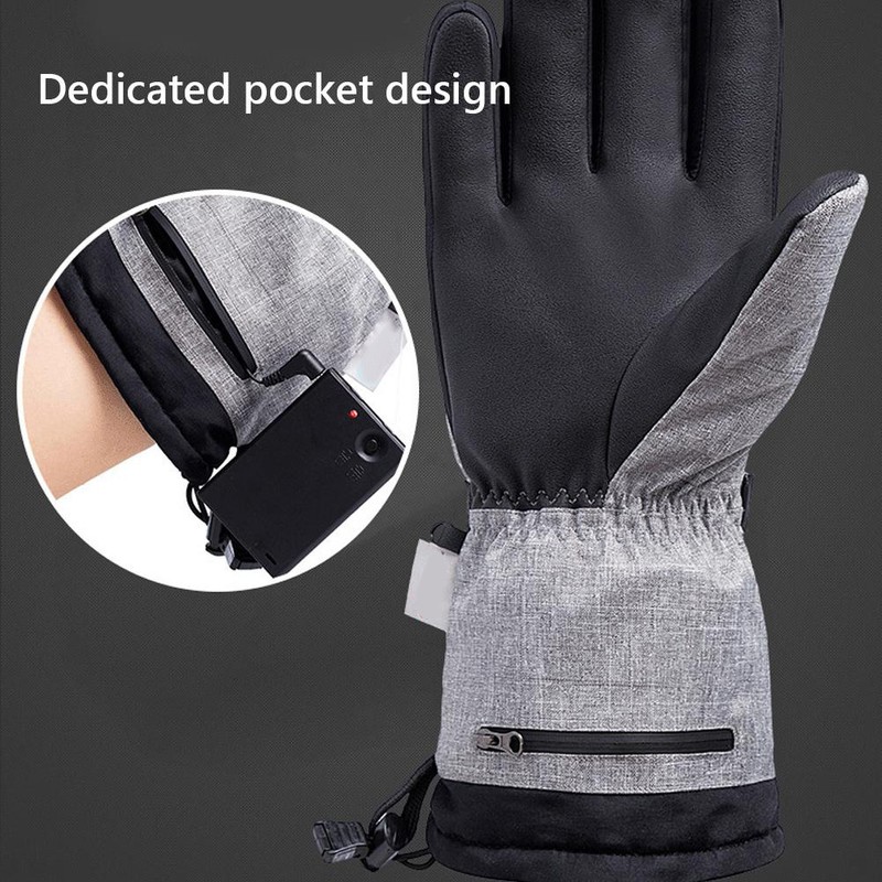 Smart USB Electric Heating Gloves Winter Outdoor Warm Windproof Sport