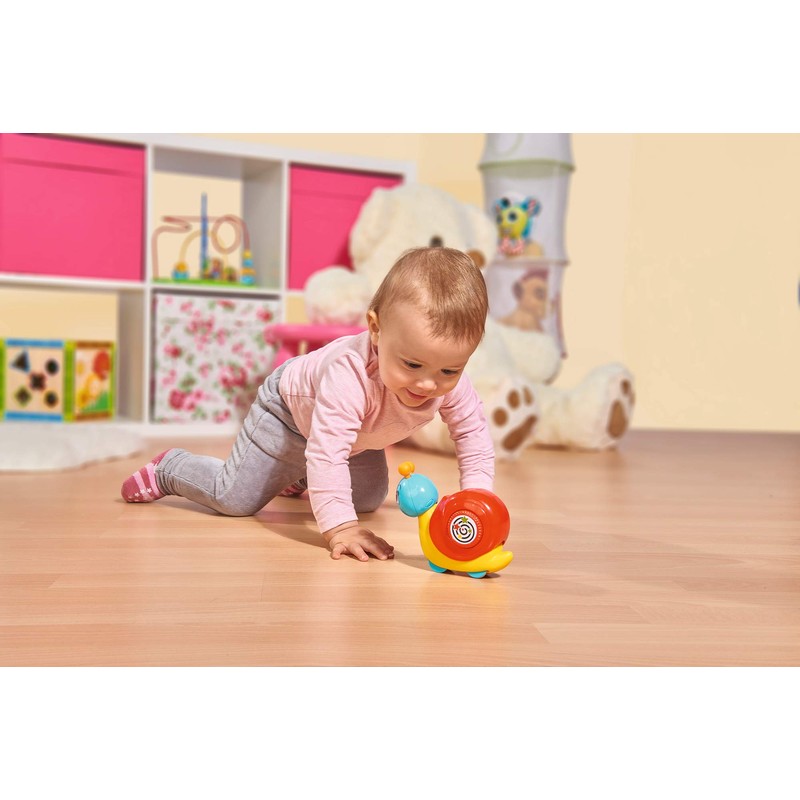 Simba 104010030 - ABC Press 'N Go Schnecke, Motorikspielzeug, 13