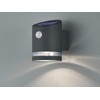 Set of 2 Solar Outdoor Wall Lights Anthracite with Motion