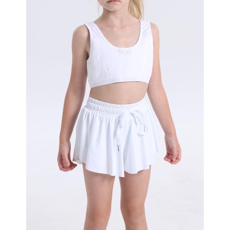 Pantalones cortos de mariposa para niñas 2 en 1 con