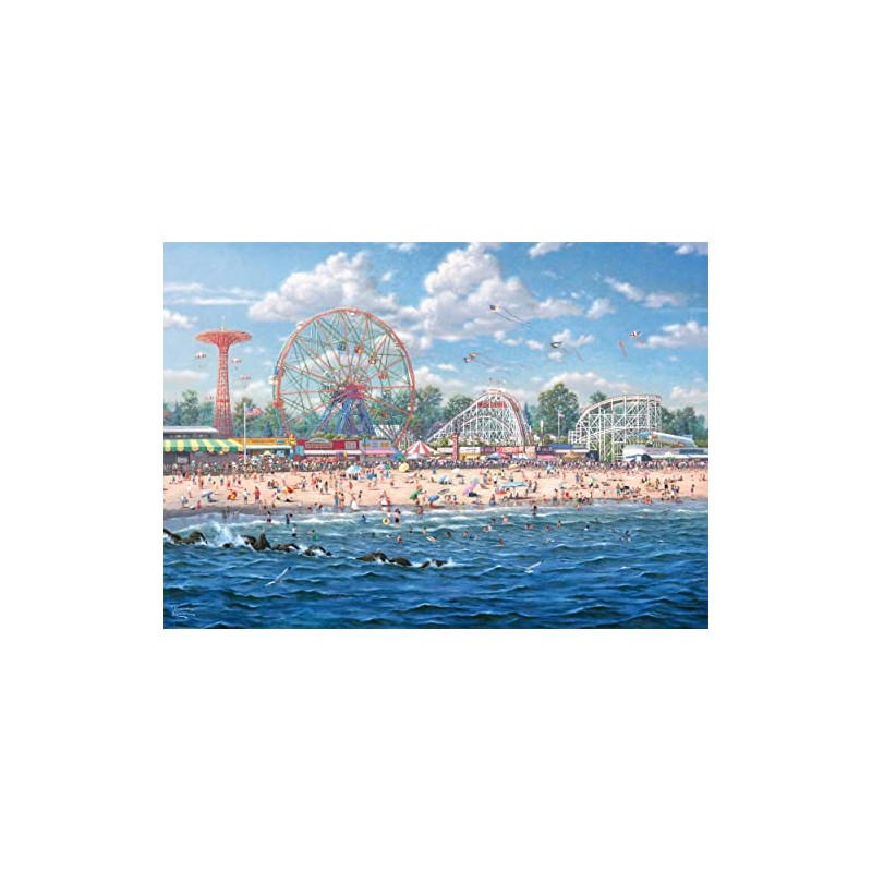 Schmidt Spiele 57365 Thomas Kinkade Coney Island Jigsaw Puzzle 1000