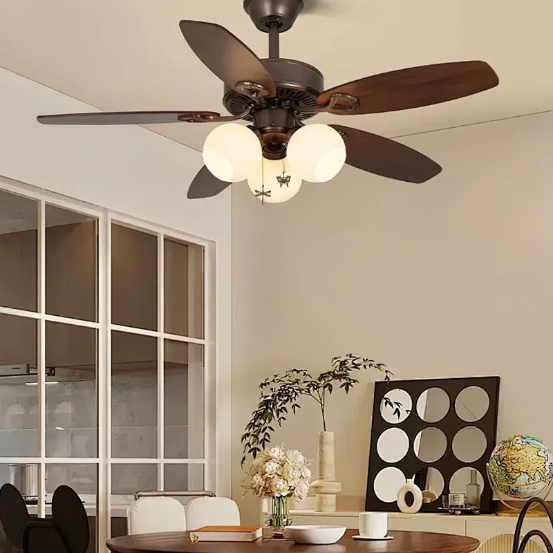 2 Pieces Bronze Ceiling Fan Pull Chains,12 Inch Dragonfly and