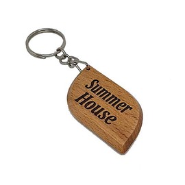 SUMMER HOUSE Key Tag Engraved Keyring Keychain Made to Last