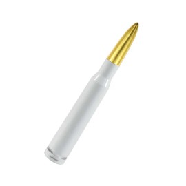 VMS Racing Gold VMS White Bullet Antenna for Chevy Silverado and GMC Sierra Up To 2006