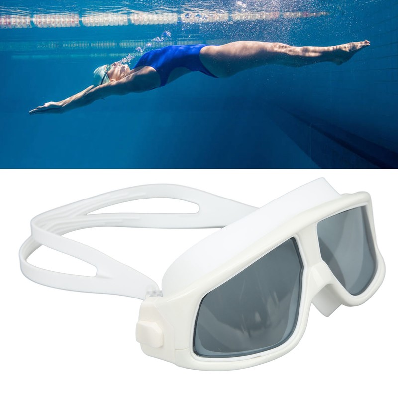Swimming Goggles Prevent Fog UV Protection Wide View Diving Glasses