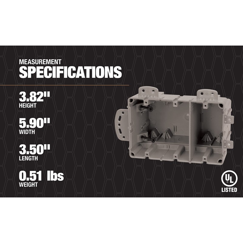 Southwire MSBMMT3G 3 Gang Multi Mount Device Box with Depth