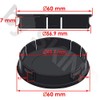 Biomar Labs® 4 x 60mm 3D Wheel Hub Centre Caps