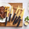 Marco Almond® Gold Knife Set With Block KYA23, 14 Pieces