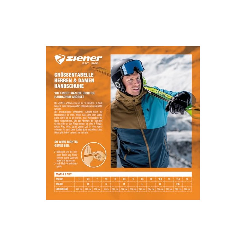 Ziener Kofel GTX (R) Gloves black Size:7.5 (EU)