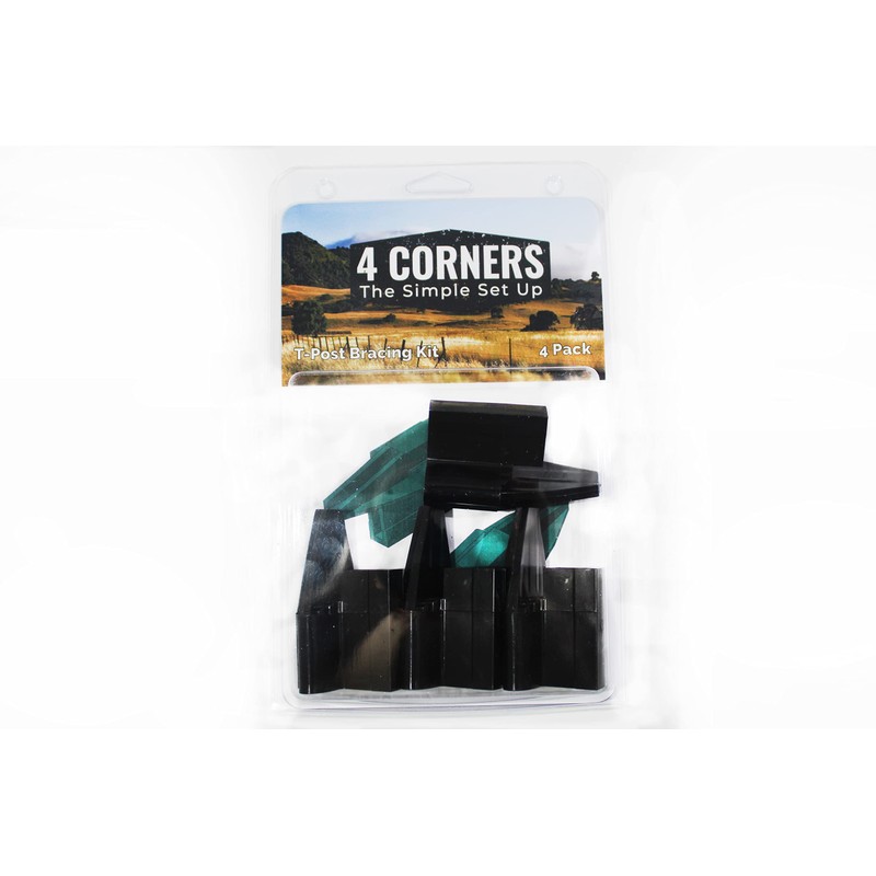 4 Corners T Post Inline and Corner 4 Pack, Speed
