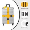 ZOUIQSS 2 Pack Adjustable Luggage Straps,Heavy Duty Suitcase Belts,Luggage Tag