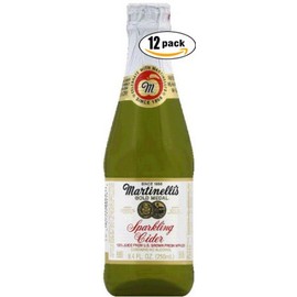 Martinelli's Gold Medal Sparkling Apple Cider, 8.4 oz Pack of 12 Bottles