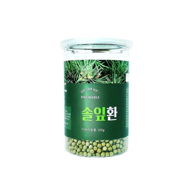 한방영양제 건강환 헬로우그린 국산 솔잎 환 250g 통 Herbal Nutritional