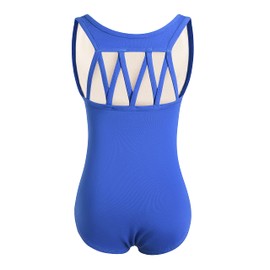 DANSHOW Tank Dance Leotards for Girls,Back M Straps(6001-S-05)