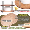 Wooden Cheese Press for Cheese Making Supplies Diameter 11 in