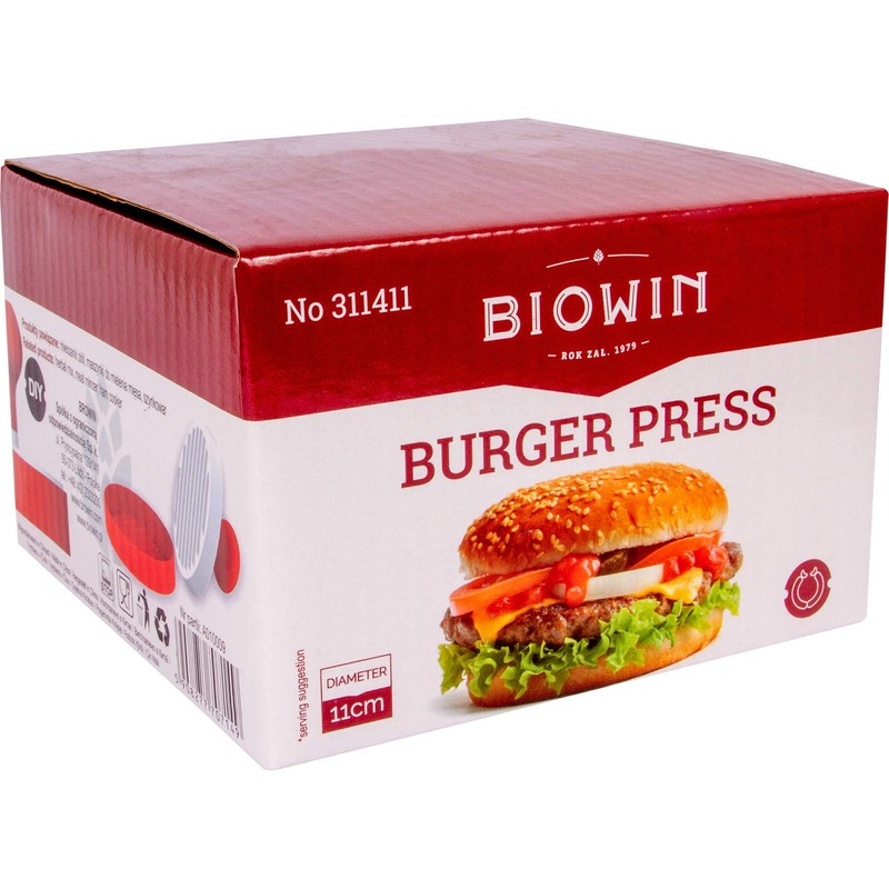 Browin Spólka Plastic Burger Press, 11 cm Diameter, 160 g