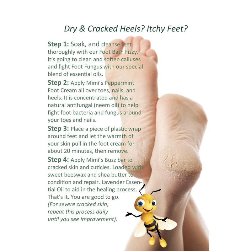 Mimi's Concentrated Peppermint Beeswax Foot Cream, 2oz jar