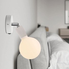 creative cables - Mini Metal Cylinder Lamp Canopy Kit with Switch - Matt White