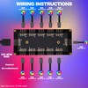 YARCHONN 12V 4PIN RGB Hub 1 to 11 Way LED