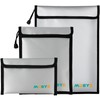 Upgraded Fireproof Waterproof Document Bag - 3 Pack Safe Money