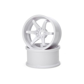 G-Force N-6 Drift Wheel /+6/White RC Wheel GD058