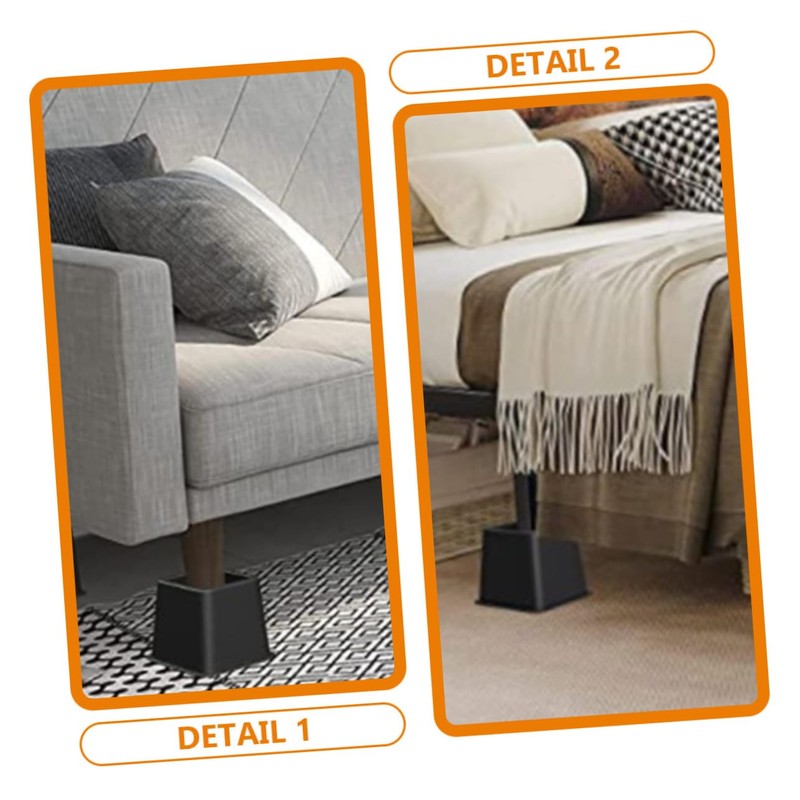 iplusmile 4pcs Furniture Risers Bed Leg Pads for Sofa Chair