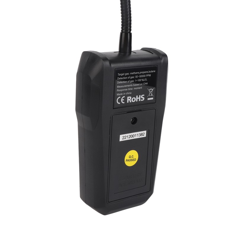 Combustible Gas Detector 50‑50000PPM LCD Display Screen Portable Gas Leak