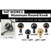Daiwa SLP Works Aluminum Round Knob, Size S, Navy/Gold