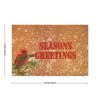 SILYHEART Seasons Greeting Coir Doormat Winter Mistletoe Bird Nut Rug