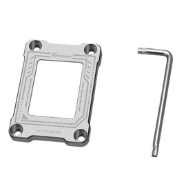 LIKENNY 12th Generation LGA 1700 Bend Stop Bracket CPU Warping Prevention Aluminum Alloy CPU Fixing Bracket with L-shaped Wrench (Silver Gray)