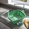 Addis Large Rectauglar Washing Up Bowl, Jade Green, 9.5 LTR