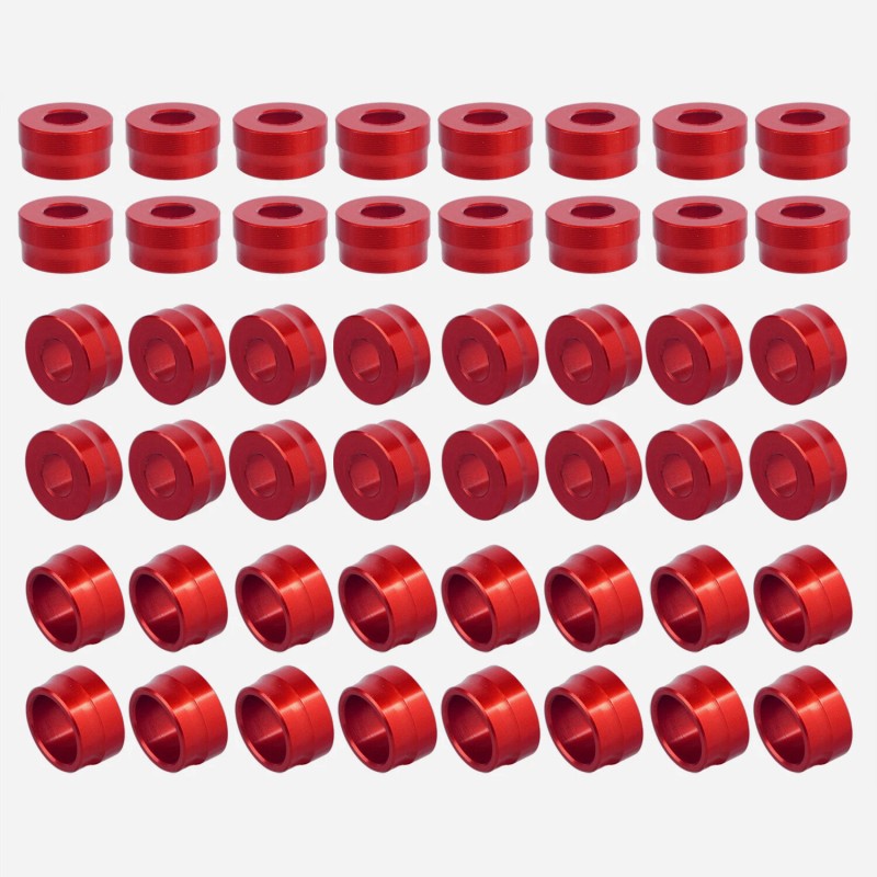 Unbranded Red Bolt Cover Kit For Harley M8 TWIN CAM