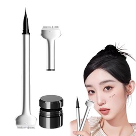 RICISUNG 2 in 1 Lower Eyelash Stamp with Eyeliner Ultra Natural 3D Feeling Extra Fine 0.01 mm Eyelash Stamp False Eyelash Stamp Lower Eyelash Makeup Easy Application One Second Eye Makeup Makeup