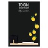 Chalkboards UK 'Silly Question (Gin)' Printed Small Memo Board Chalkboard