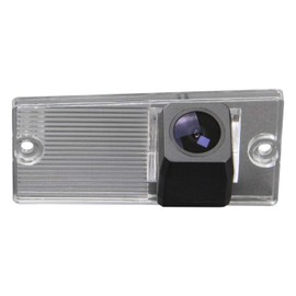 Rückfahrkamera wasserdicht Nachtsicht Auto Rückansicht Kamera Einparkhilfe Rückfahrsystem, Kennzeichenleuchte (Schwarz) für Kia Sportage 2008 2009 2010 2011 2012