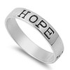 Sterling Silver Faith Love Hope Band Purity Promise Ring Designer
