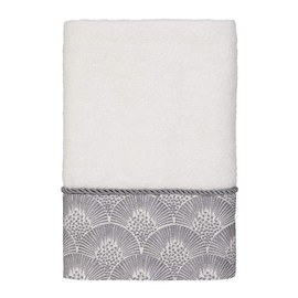 Avanti Linens Deco Shell Hand Towel, One Size, White
