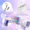 JUQG 88 Holes Bubble Gun, Bubble Gun with LED Light,