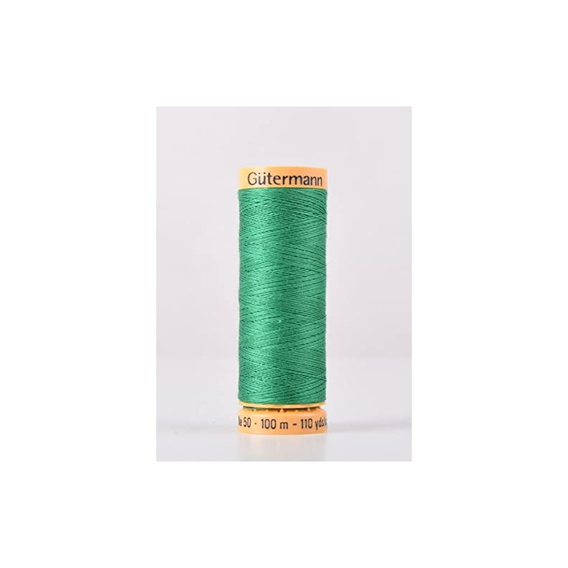 Gutermann Natural Cotton 100m Quilting Sewing Machine Sewing Thread Green