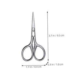 Ipetboom Stainless Steel Eyebrow Trimming Scissors Precision Cutting for Men 2 Pcs Set