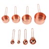 8Pcs Stainless Steel Measuring Cup Spoon Set with Scales Home