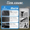 VINPATIO Rough Tire Covers 4 Pack, Waterproof Vinyl Wheel Protectors