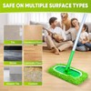 Reusable Mop Pads Fit Swiffer Sweeper, 4-Pack Microfiber Mop Replacement
