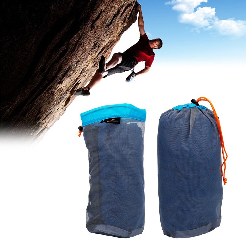 VGEBY Nylon Mesh Stuff Storage Sack Drawstring Mesh Bag for